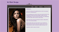 Desktop Screenshot of kjhairdesign.com
